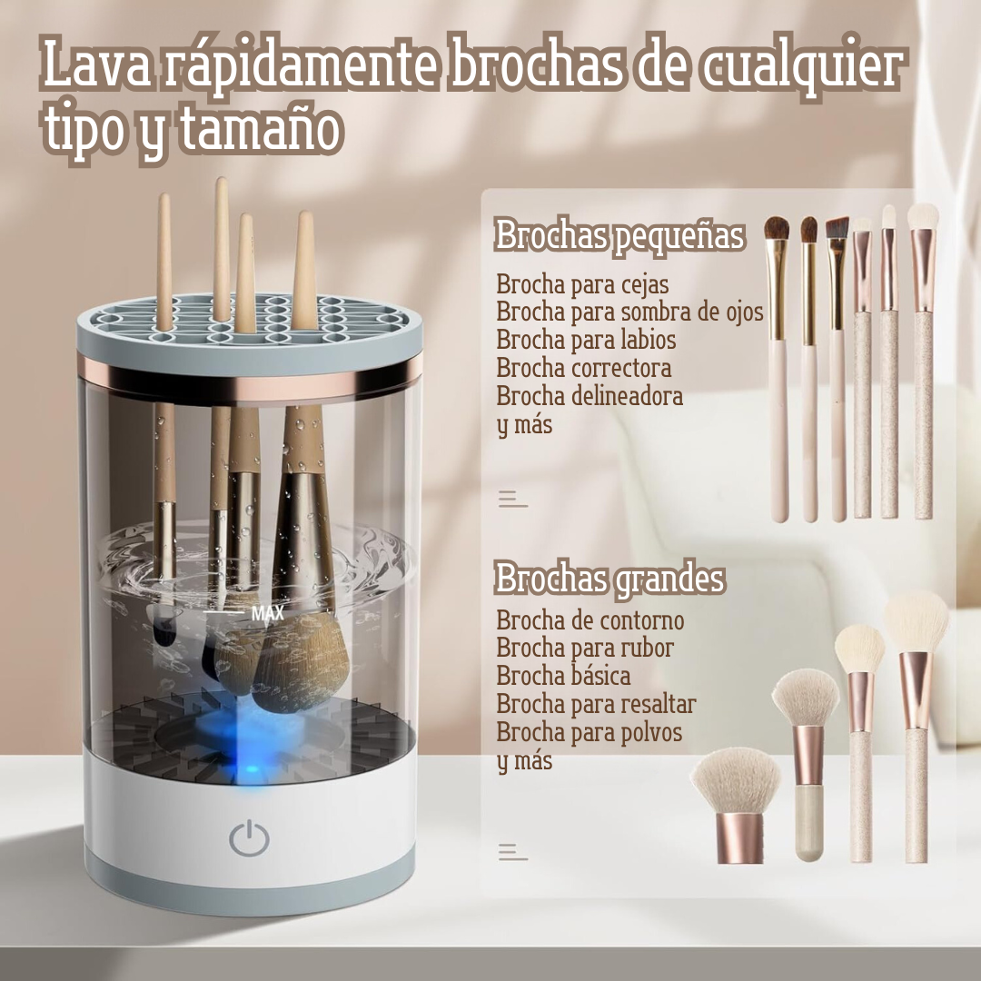 Limpiador De Brochas Eléctrico y Recargable