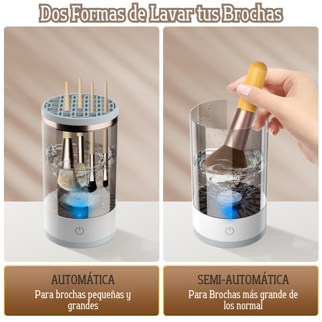 Limpiador De Brochas Eléctrico y Recargable