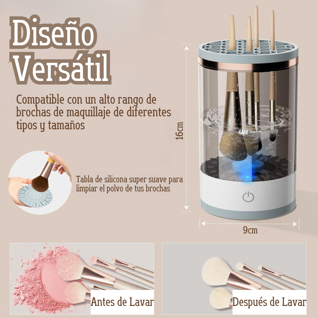 Limpiador De Brochas Eléctrico y Recargable