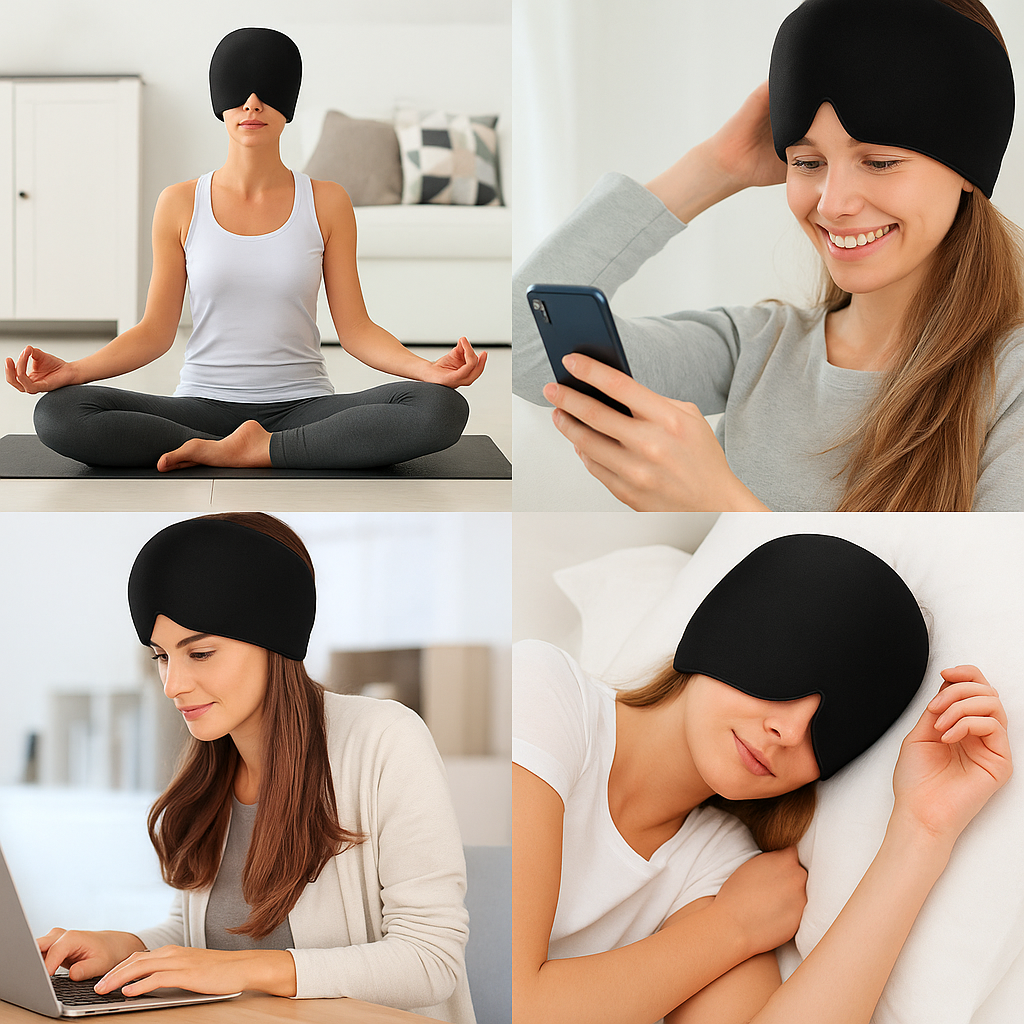 GORRO DE MÁSCARA PARA MIGRAÑA RELAXGLOW