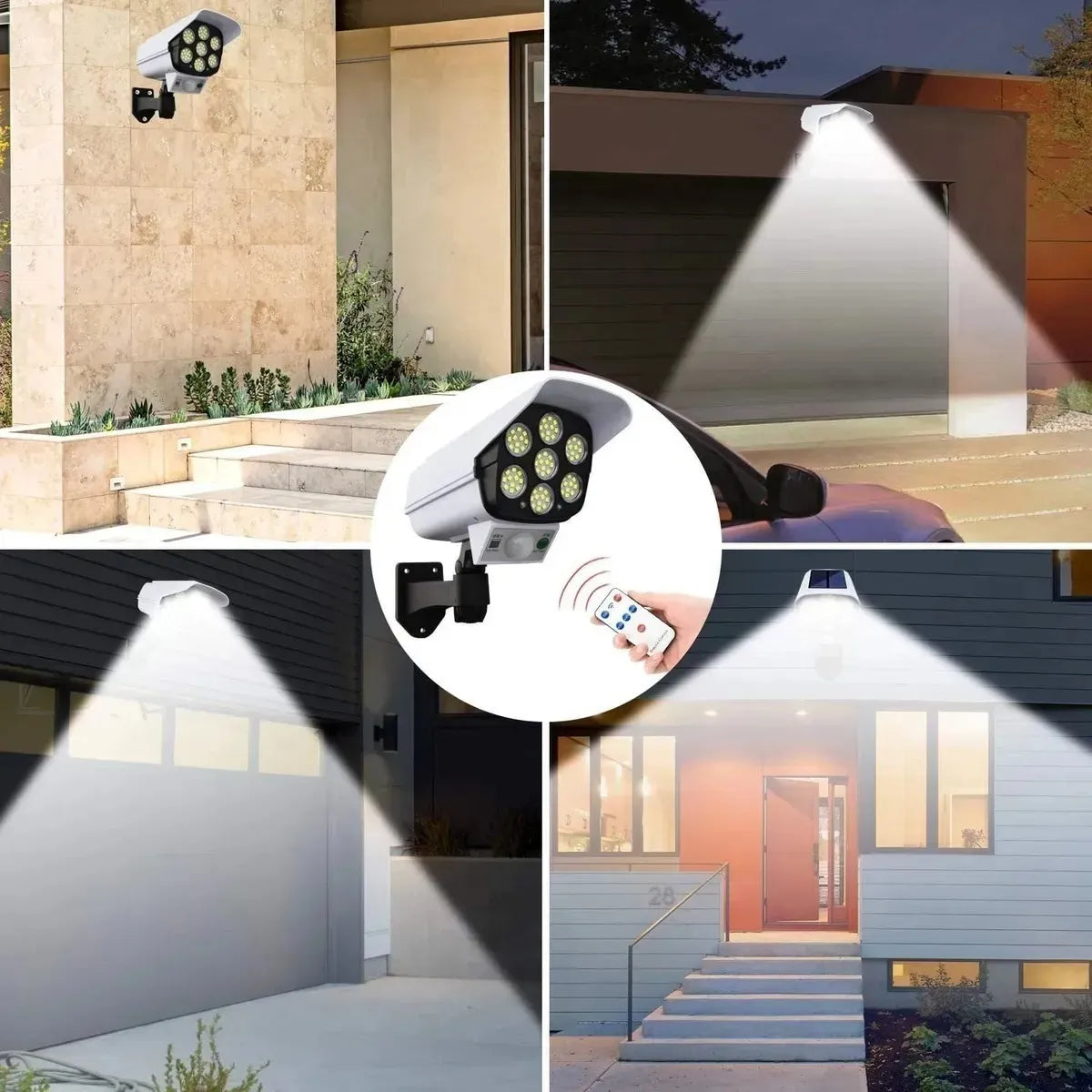 LAMPARA LED SOLAR EN FORMA DE CÁMARA
