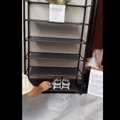 ORGANIZADOR DE ZAPATOS 4 NIVELES Y PERCHERO