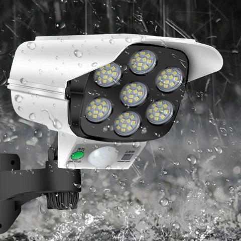 LAMPARA LED SOLAR EN FORMA DE CÁMARA