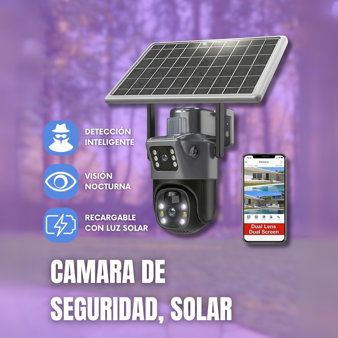 4G DOBLE CÁMARA DE SEGURIDAD SOLAR