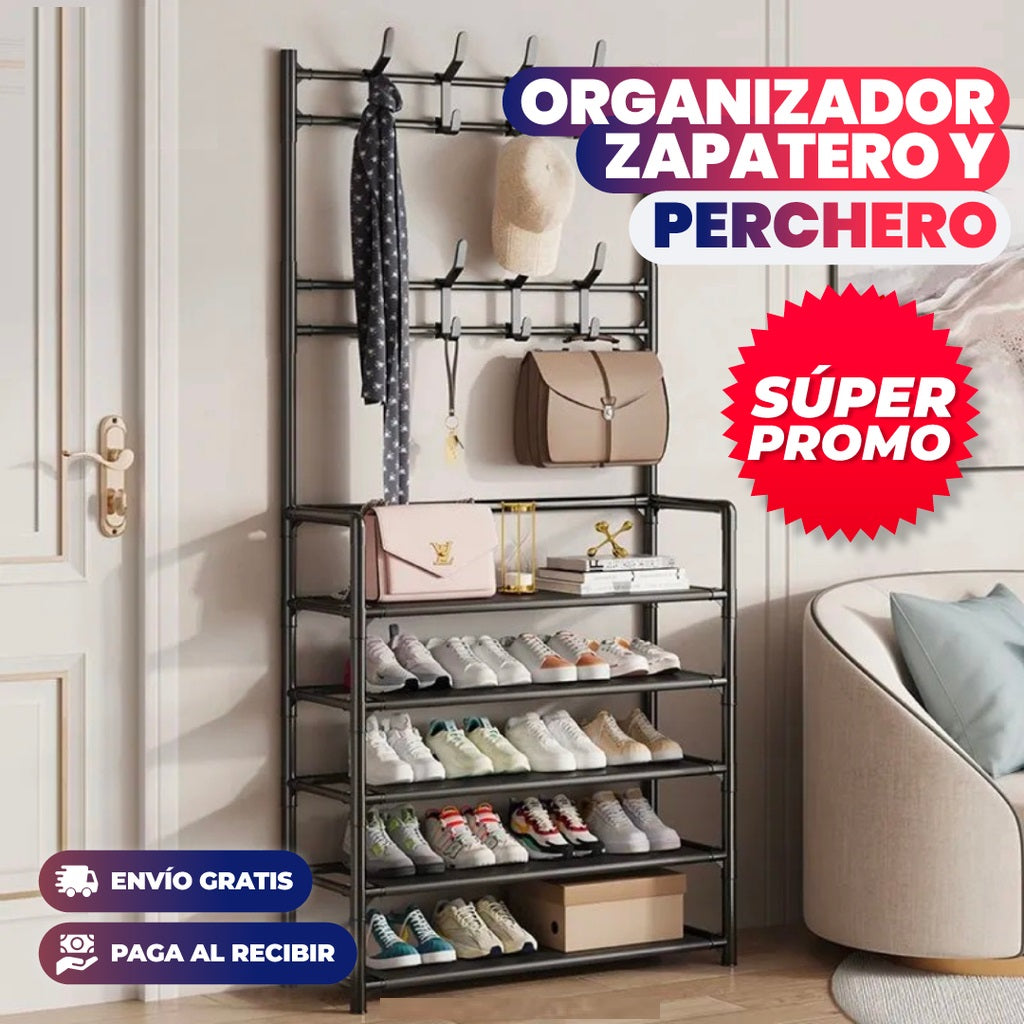 ORGANIZADOR DE ZAPATOS NIVELES Y PERCHERO – SHOPYSV de