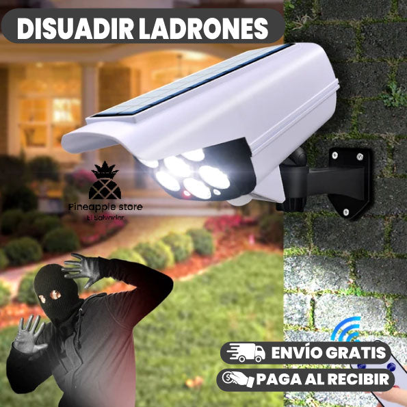 LAMPARA LED SOLAR EN FORMA DE CÁMARA