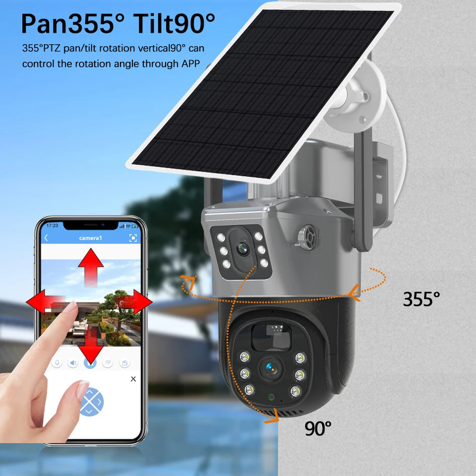 4G DOBLE CÁMARA DE SEGURIDAD SOLAR