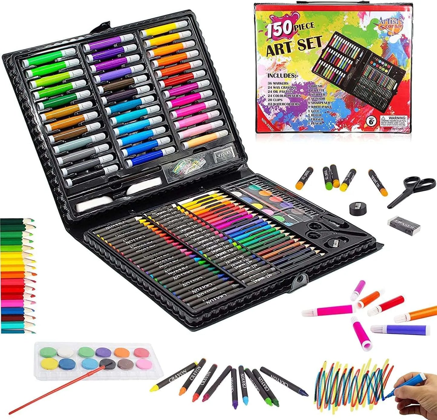 SET DE ARTE DE 150 PIEZAS