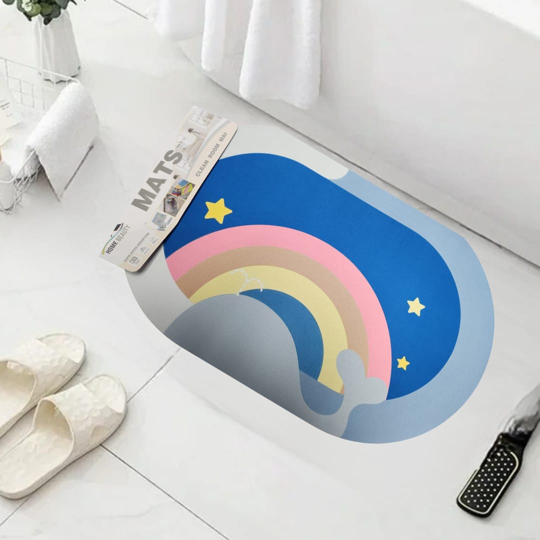 2x1 Alfombra de Baño Antideslizante: Secado Rápido + Cero Resbalones