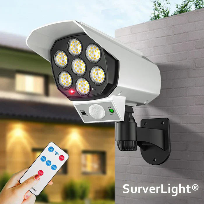 LAMPARA LED SOLAR EN FORMA DE CÁMARA