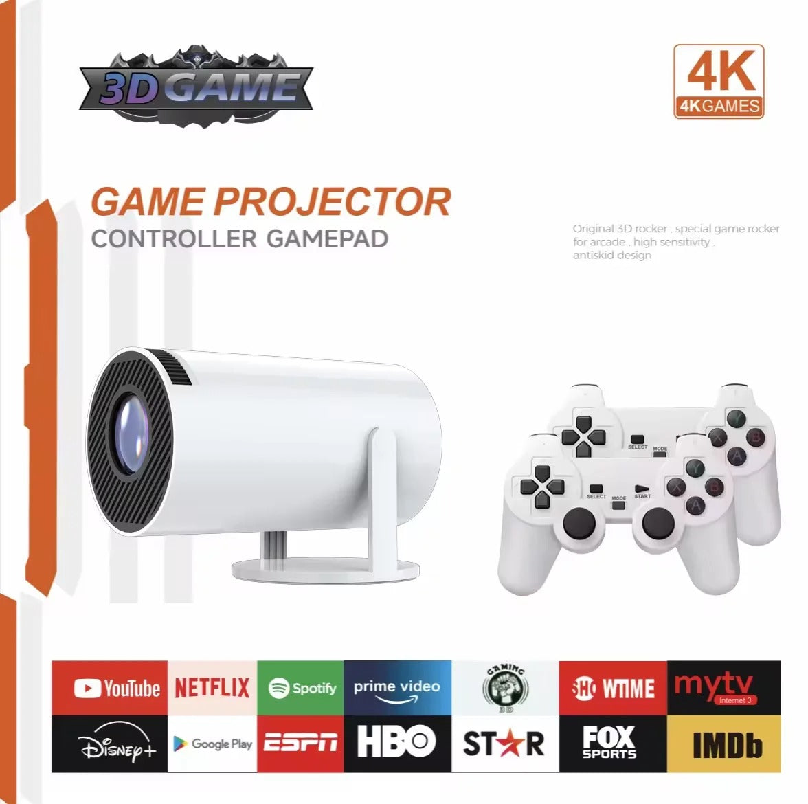 PROYECTOR ULTRA HD Y CONSOLA RETRO 2 EN 1