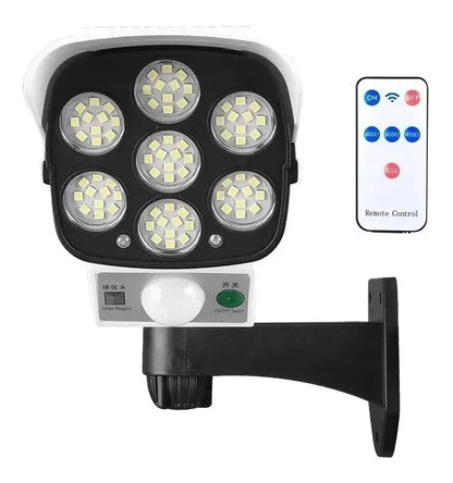 LAMPARA LED SOLAR EN FORMA DE CÁMARA